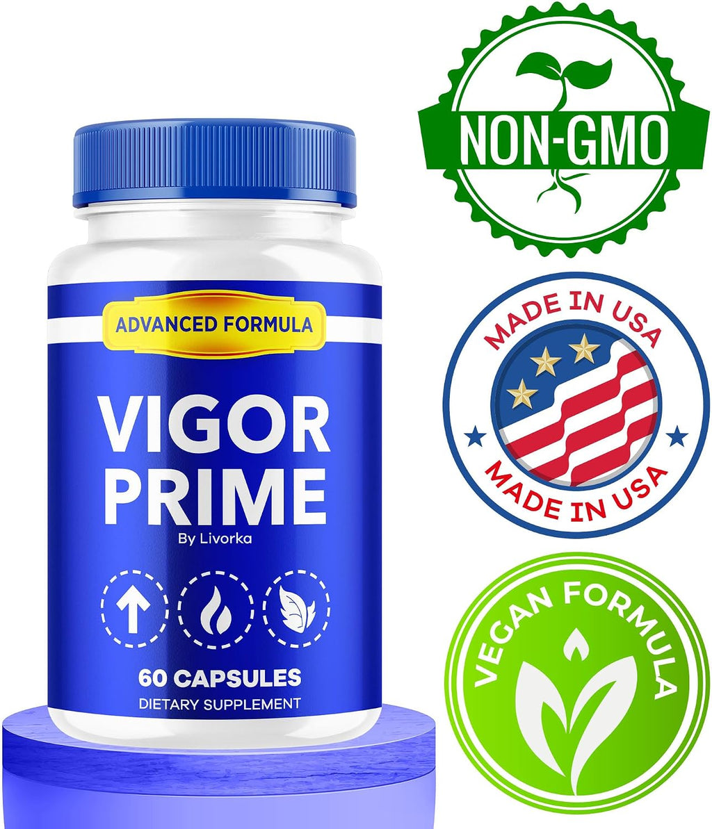 Vigor Prime Capsules – Complemento para hombres, Fórmula avanzada, 60 cápsulas
