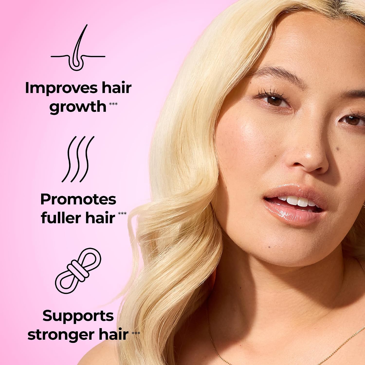HUM Hair Strong - Suplemento para el Cabello con Biotina, Zinc y Vitaminas B12, 30 Cápsulas Veganas