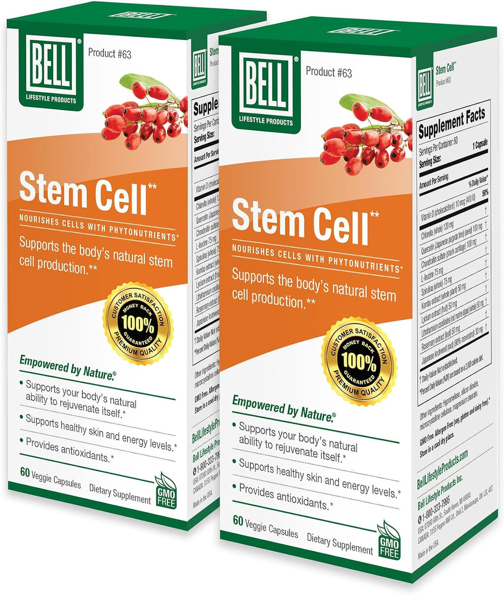 Bell Suplemento de Células Madre con Vitaminas y Minerales - 60 Cápsulas