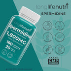 Espermidina 20mg - 180 Cápsulas Veganas - Extracto de Germen de Trigo