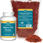 Baar Kit de Té de Azafrán Americano y Polvo de Olmo Resbaladizo – 170 g de Azafrán y 113 g de Olmo