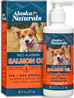 Wild Alaskan Salmon Oil for Dogs - Omega 3 EPA DHA Supplement - 946 ml