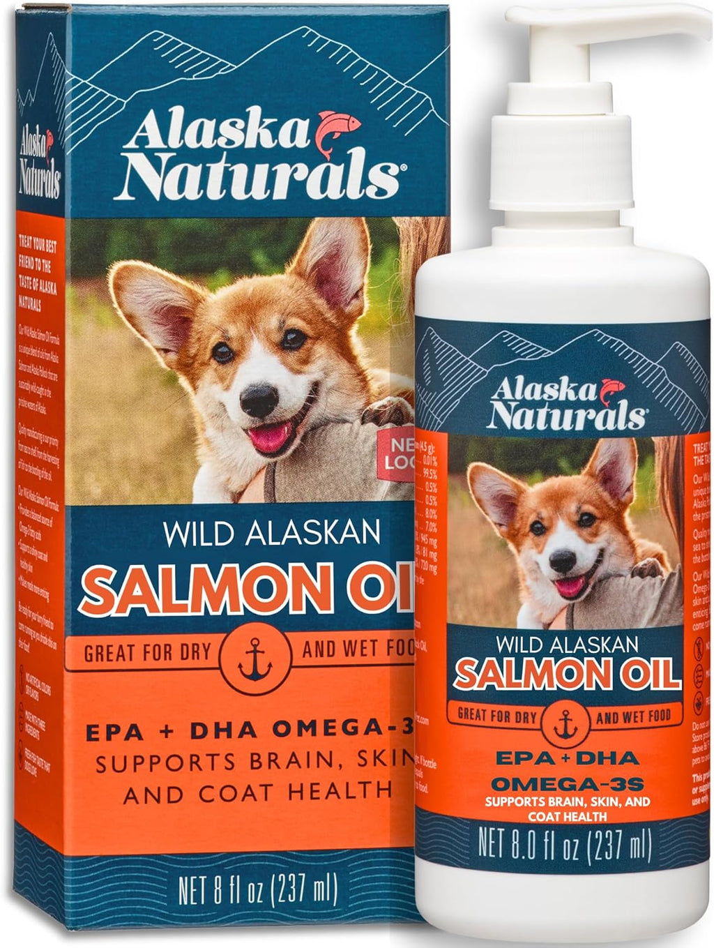 Alaska Naturals Aceite de Salmón Salvaje para Perros con Omega 3 EPA y DHA - 946 ml
