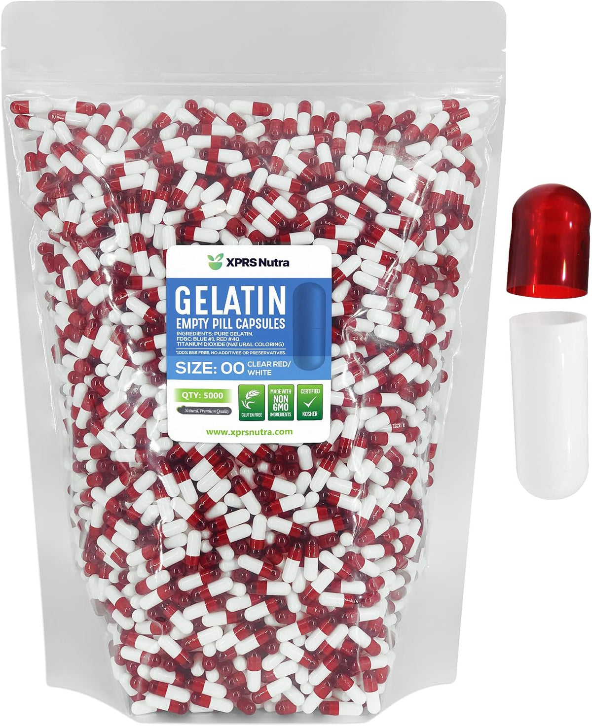 XPRS Nutra Cápsulas Vacías Tamaño 00 - 100 uds de Gelatina – Image 9