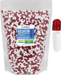 XPRS Nutra Cápsulas Vacías Tamaño 00 - 5000 uds. - Cápsulas de Gelatina Bovino (Rojo/Blanco)