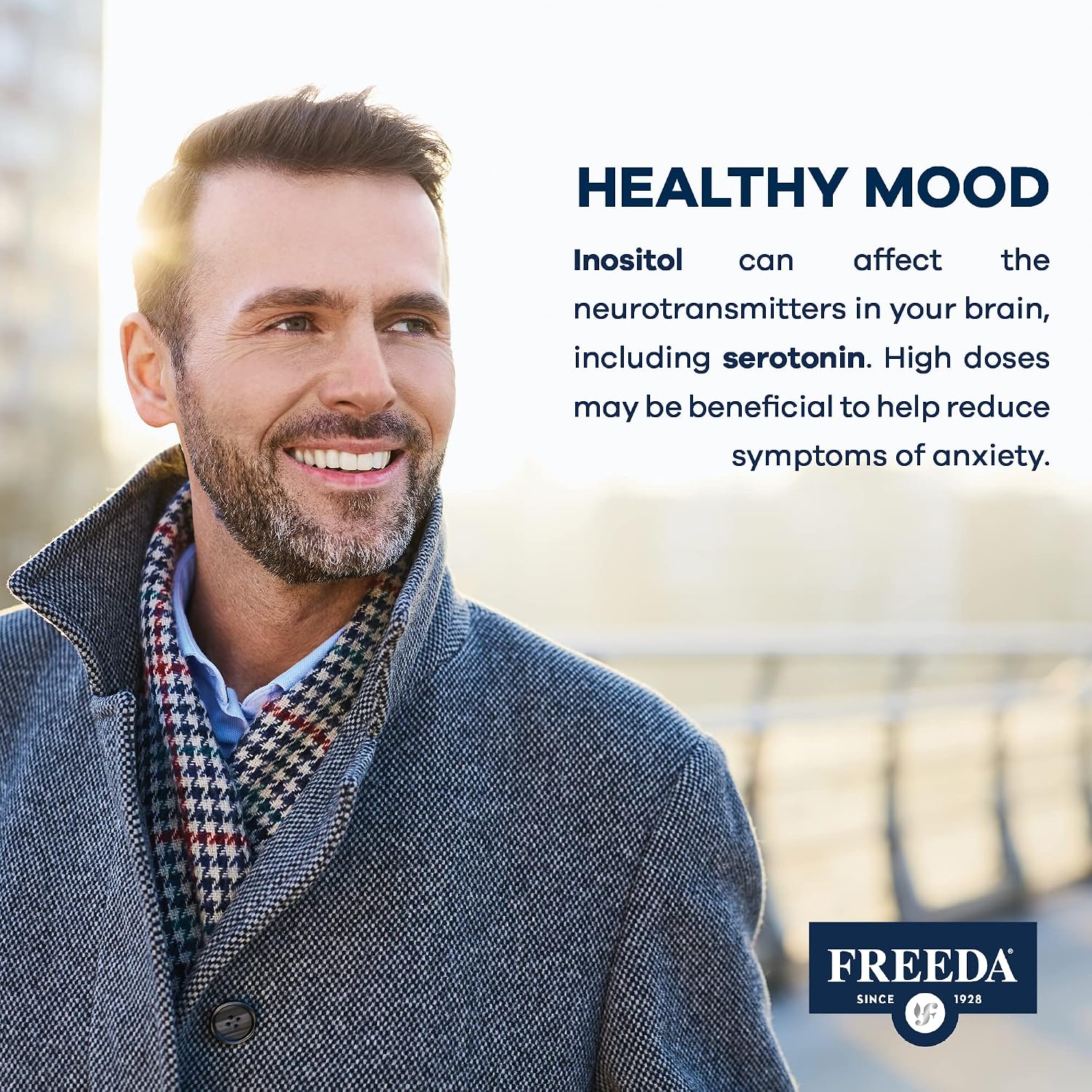 FREEDA Pure Myo-Inositol Powder – Vitamina B8, 900 mg por dosis, Vegano, Sin Gluten (454 g)