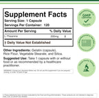 L-Theanine 200mg Doble Concentración - Favorece la Relajación y el Sueño Saludable - 120 Cápsulas (Probado por Terceros, Sin Gluten) de Double Wood
