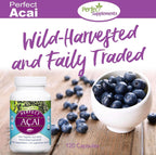Perfect Acai - Suplemento de Acai Orgánico Liofilizado - 120 Cápsulas Vegetales