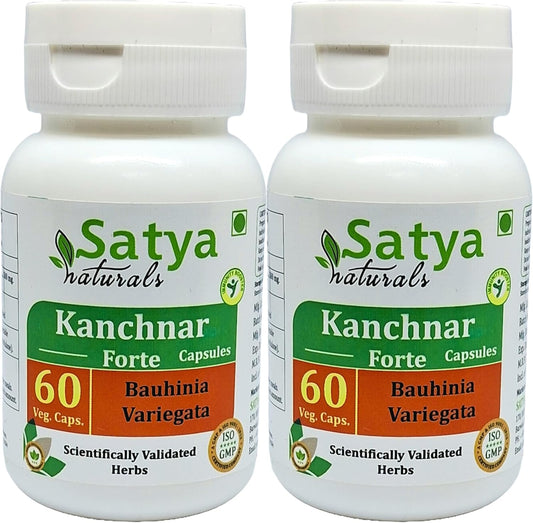 Kanchnar Forte Cápsulas 500 mg - 120 Cápsulas Vegetales (2 Envases de 60)
