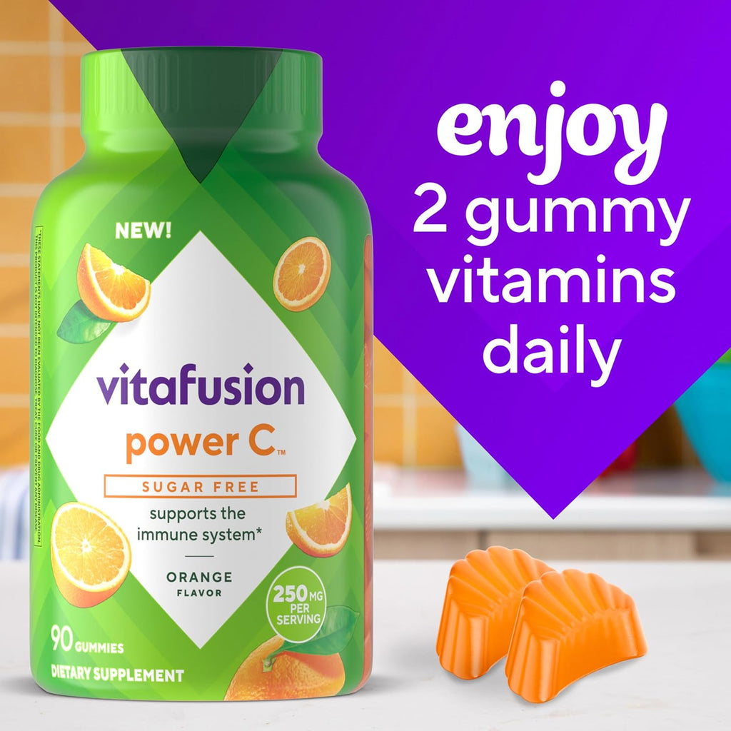 Vitafusion Sugar Free Power C Gominolas de Vitamina C, 90 unidades