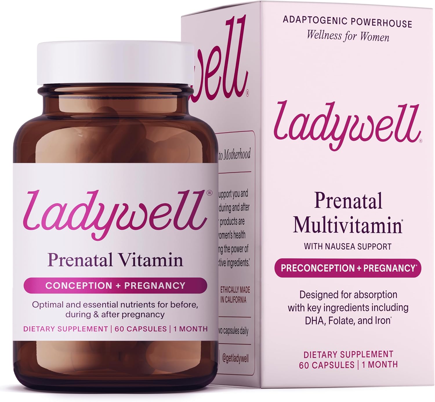 Ladywell Prenatal Multivitamin – 60 Cápsulas