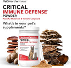 Critical Immune Defense para Perros y Gatos – Fórmula de Hongos y Cúrcuma Blanca – 30 Días