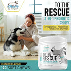 Probióticos para Perros Masticables – Apoyo Digestivo con Enzimas – 120 Unidades