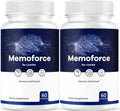 Memoforce Brain Supplement (2 Pack) – 120 Cápsulas – Fórmula Premium para el Bienestar General