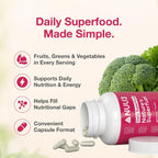 Nature’s Superfuel - Cápsulas de Frutas y Verduras para Hombres y Mujeres - Apoyo Nutricional para Inmunidad, Bienestar, Estilo de Vida Activo y Salud Digestiva - Vitaminas, Minerales y Antioxidantes - 120 Cápsulas