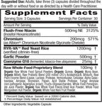 EMERALD LABS Cholesterol Health - Con CoQ10, Niacina sin rubor, RYR-VA y Ajo para el apoyo cardíaco y circulatorio - 90 Cápsulas Vegetales