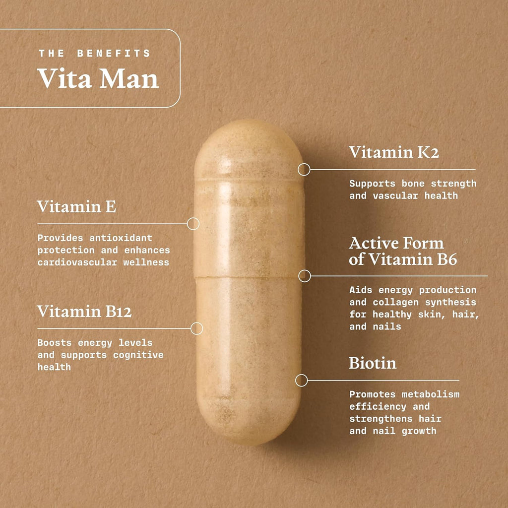 Ultra Life Sport VITA Man - Multivitamínico Premium para Hombres - 30 Cápsulas