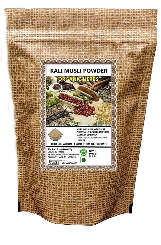 Admart Organic Herbs Black Musli / Kali Musali en Polvo 100g
