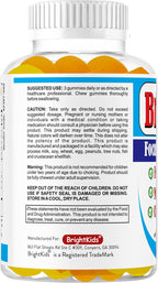 BrightKids Focus Gummies for Kids & Teens - Omega 3 DHA, Memory & Concentration