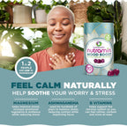 NUTRAMIN Mood Boost Gomitas Multivitamínicas - Deliciosas gomitas antiestrés con magnesio, ashwagandha y vitaminas del grupo B para la calma y el enfoque - Sin azúcar, veganas, sin gluten (90 unidades)