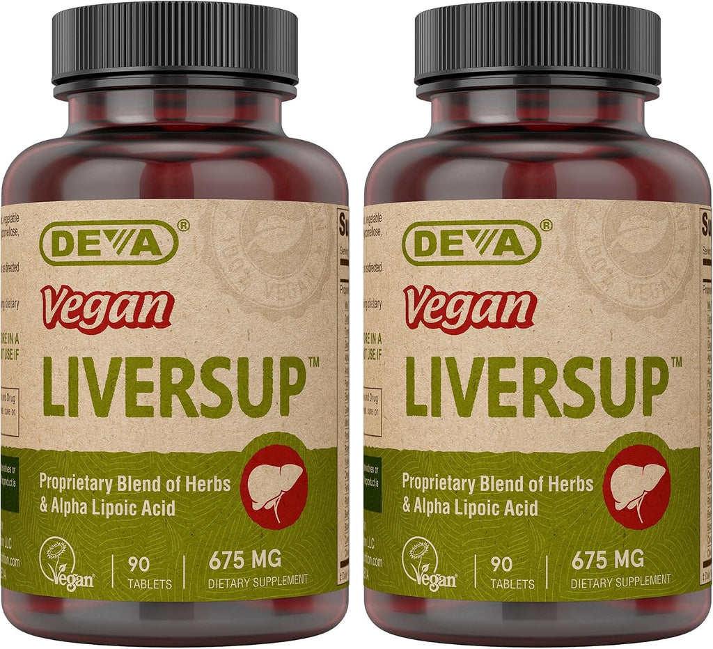 DEVA Vegan Liver Support Tablets 2-Pack - 90 Comprimidos por Envase