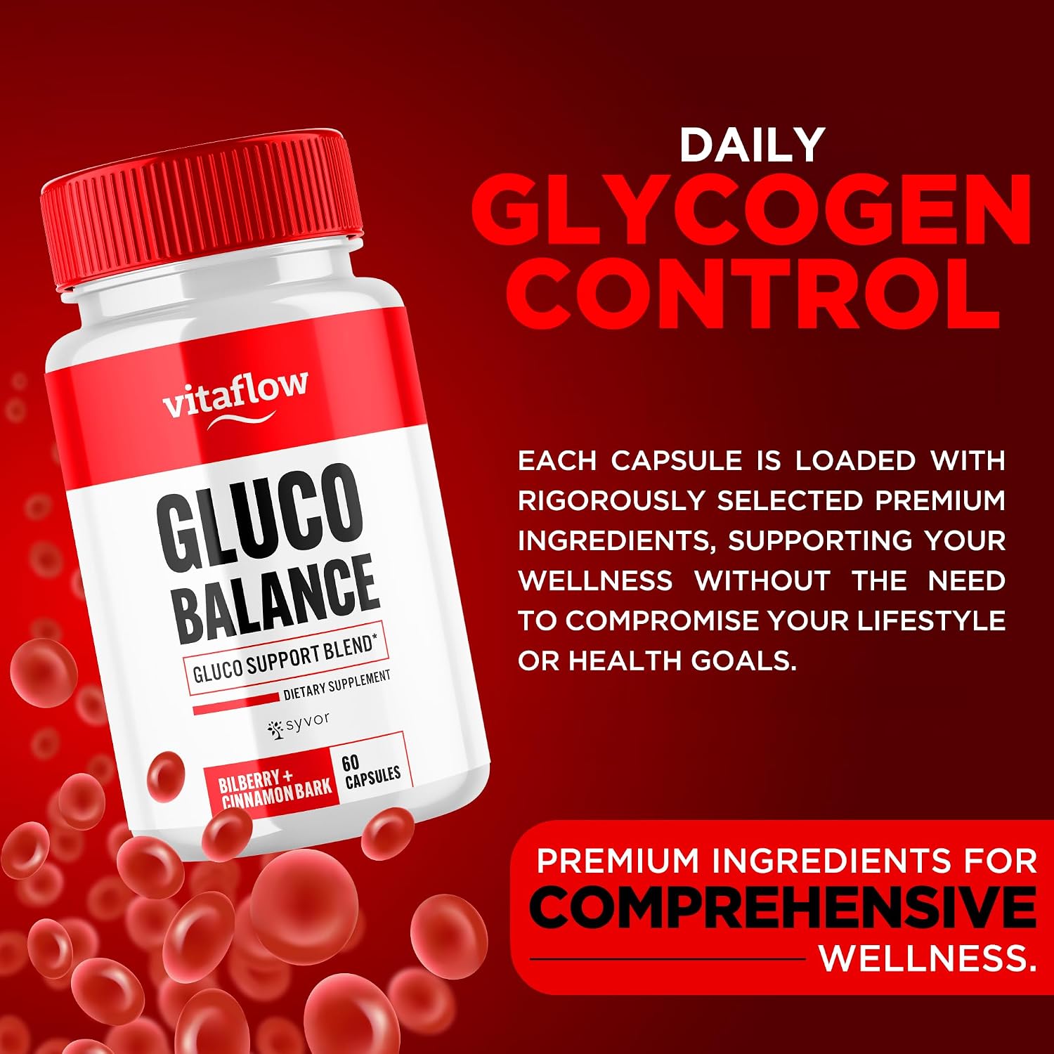 Vitaflow Balance Cápsulas de Apoyo - Suplemento Multivitamínico Natural con Ingredientes Premium (60 Cápsulas)
