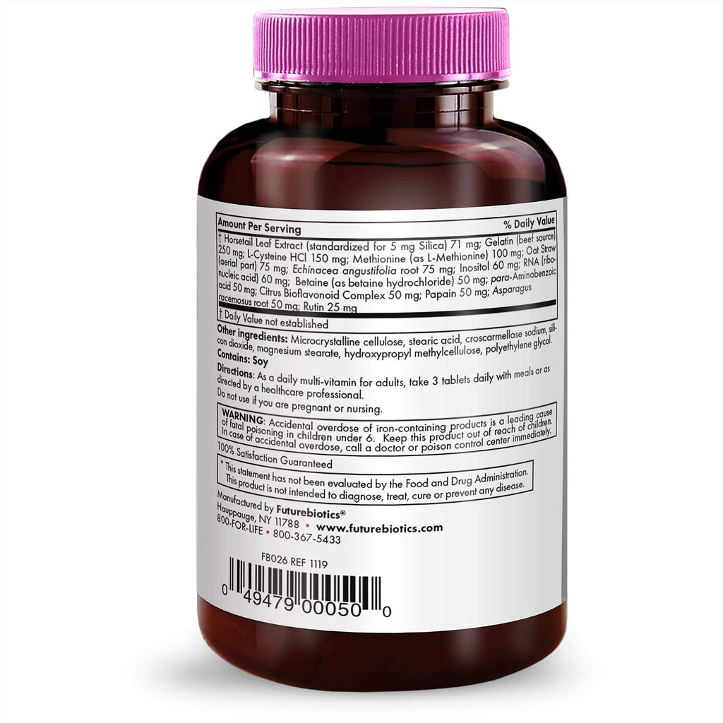 Futurebiotics Hair, Skin, & Nails Beauty Multivitamin, 75 Comprimidos