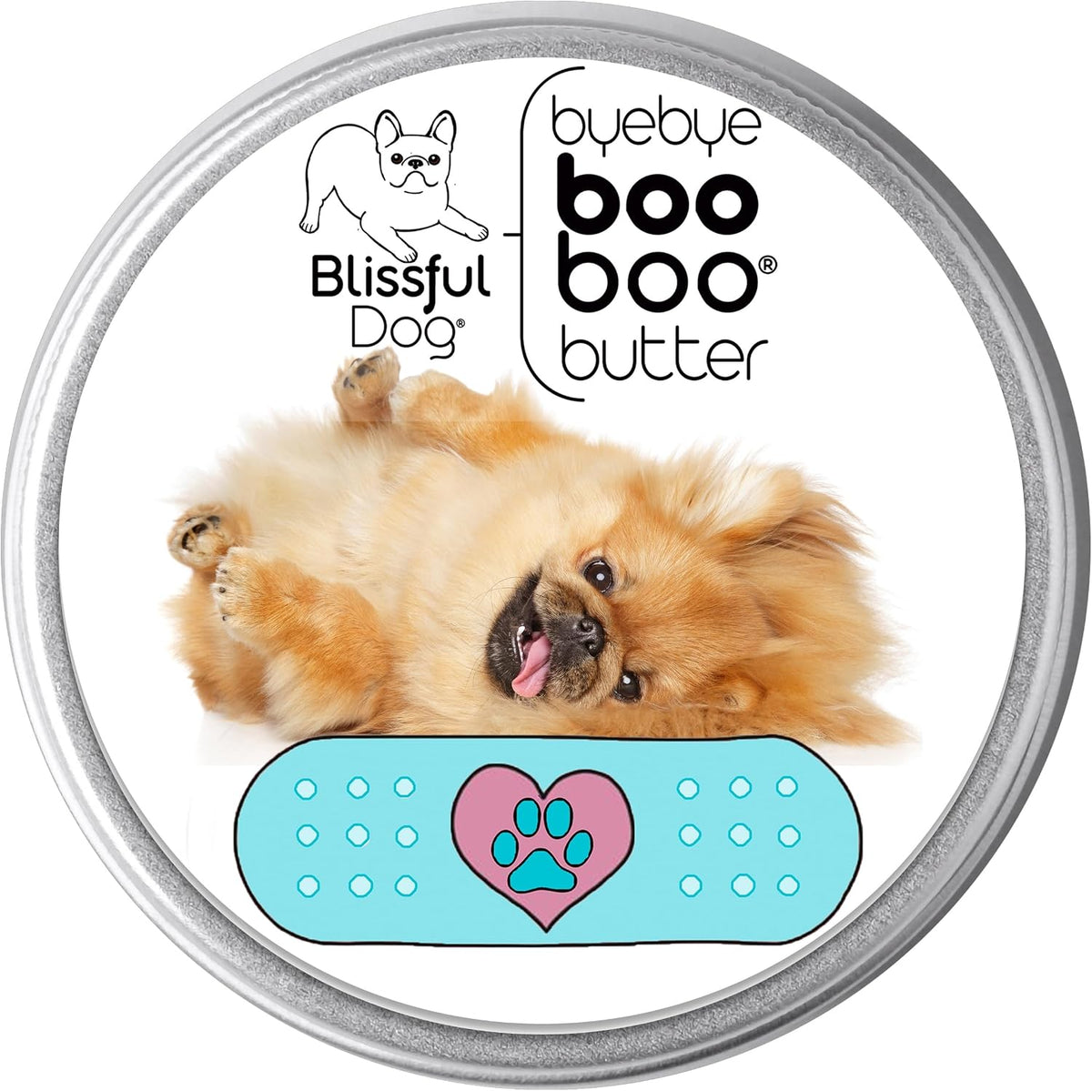 The Blissful Dog 4 oz TIN Pekingese Booboo – Manteca de karité y manteca de cacao: ricas en vitaminas y ácidos – Image 1