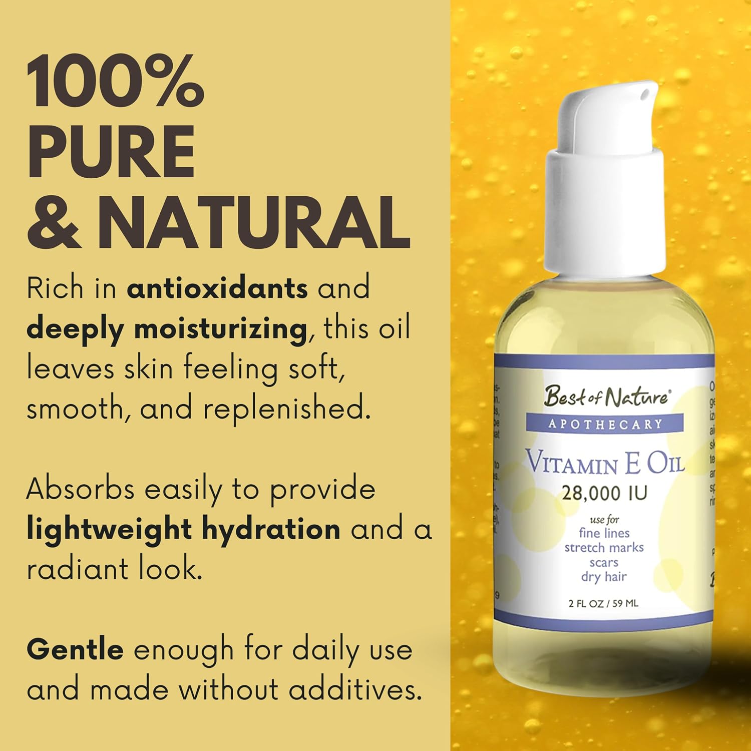 Best of Nature Vitamin E Oil 28,000 IU with Fractionated Coconut Oil