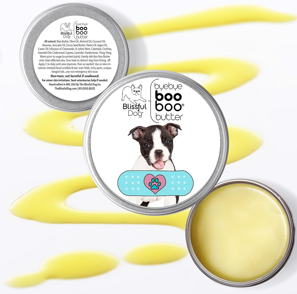The Blissful Dog 2 oz TIN Boston Terrier Booboo Butter
