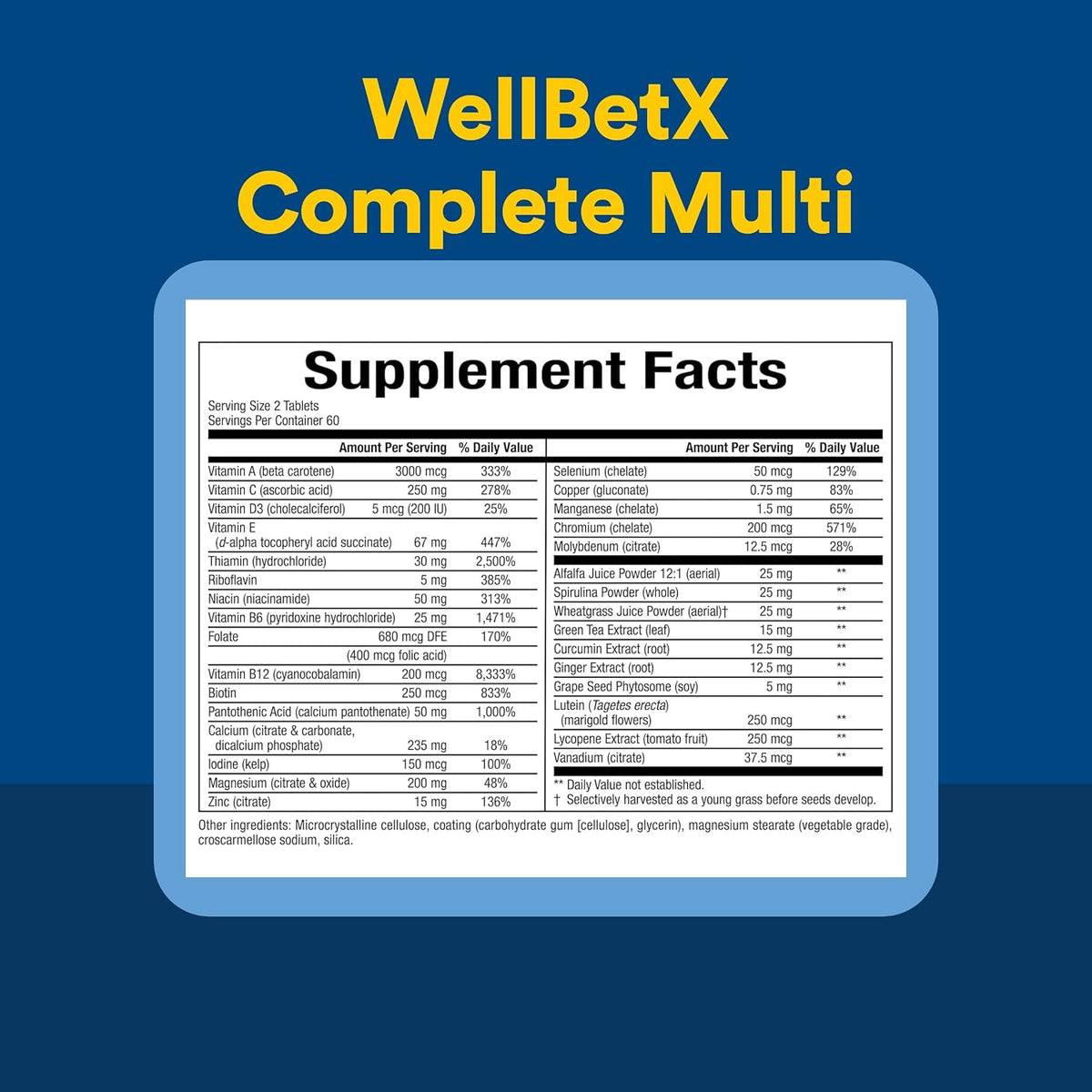 WellBetX Complete Multi de Natural Factors, 120 comprimidos – Image 4