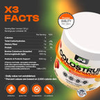 Cure24 Bovine Colostrum X3 - Calostro Bovino en Polvo, Sabor Melocotón Mango, 100% Puro y Natural