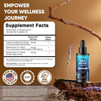 Vitamatic Liquid Organic Irish Sea Moss con Fucus y Raíz de Bardana - 2800 mg por ración - 60 ml