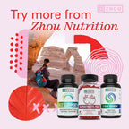Zhou Multivitamínico Vegano para Mujeres y Hombres, Suplemento Diario con Hierro y Zinc - 60 Cápsulas Vegetales