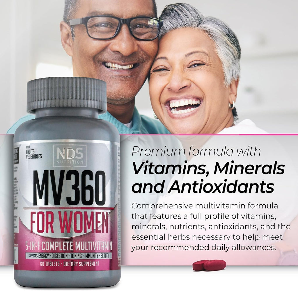 Women's Nutrition MV360 Multivitamínico Completo 5-en-1 - 60 Comprimidos