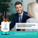 IDEAL PERFORMANCE Cortexi Gotas para el Apoyo Auditivo - Suplemento Líquido, Máxima Concentración (5 Envases)