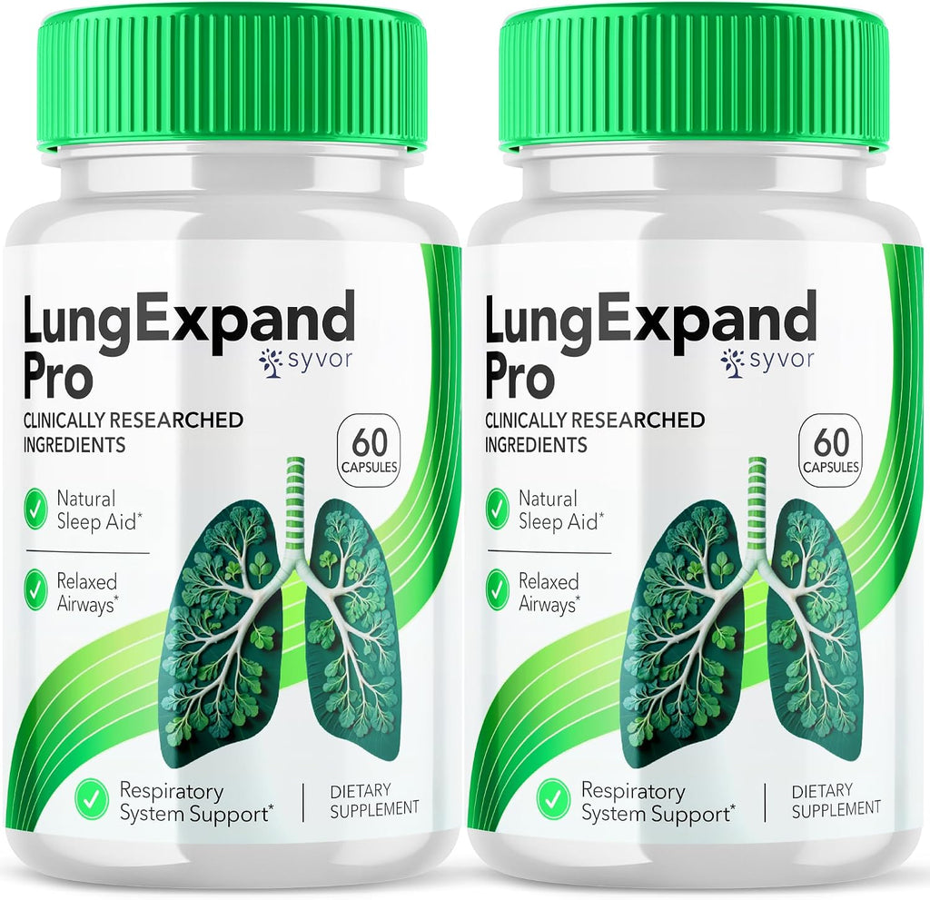 Lung Expand Pro (2 Pack) - 120 Cápsulas - Suplemento para el Sistema Respiratorio