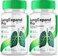 Lung Expand Pro (2 Pack) - 120 Cápsulas - Suplemento para el Sistema Respiratorio