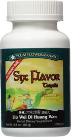 Six Flavor Rehmannia Pills - Economy Size (1000 comprimidos) - Plum Flower