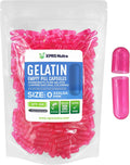XPRS Nutra Cápsulas Vacías Tamaño 0 - 500 uds - Gelatina Bovina - Color Rosa Azalea