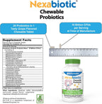 DrFormulas Probióticos Masticables para Niños y Adultos - 20 Cepas para Salud Oral y Digestión - 60 Comprimidos