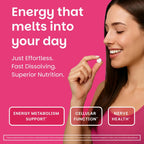 EZ Melts Vitamina B1 25 mg - Comprimidos Sublinguales - 90 Comprimidos (45 Dosis) - Sabor Cherry Burst - Sin Gluten, Sin Soja, Vegano