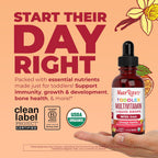 MaryRuth's Multivitamínico Infantil con Hierro Orgánico - Gotas Líquidas para Niños de 1 a 3 Años, 30 ml