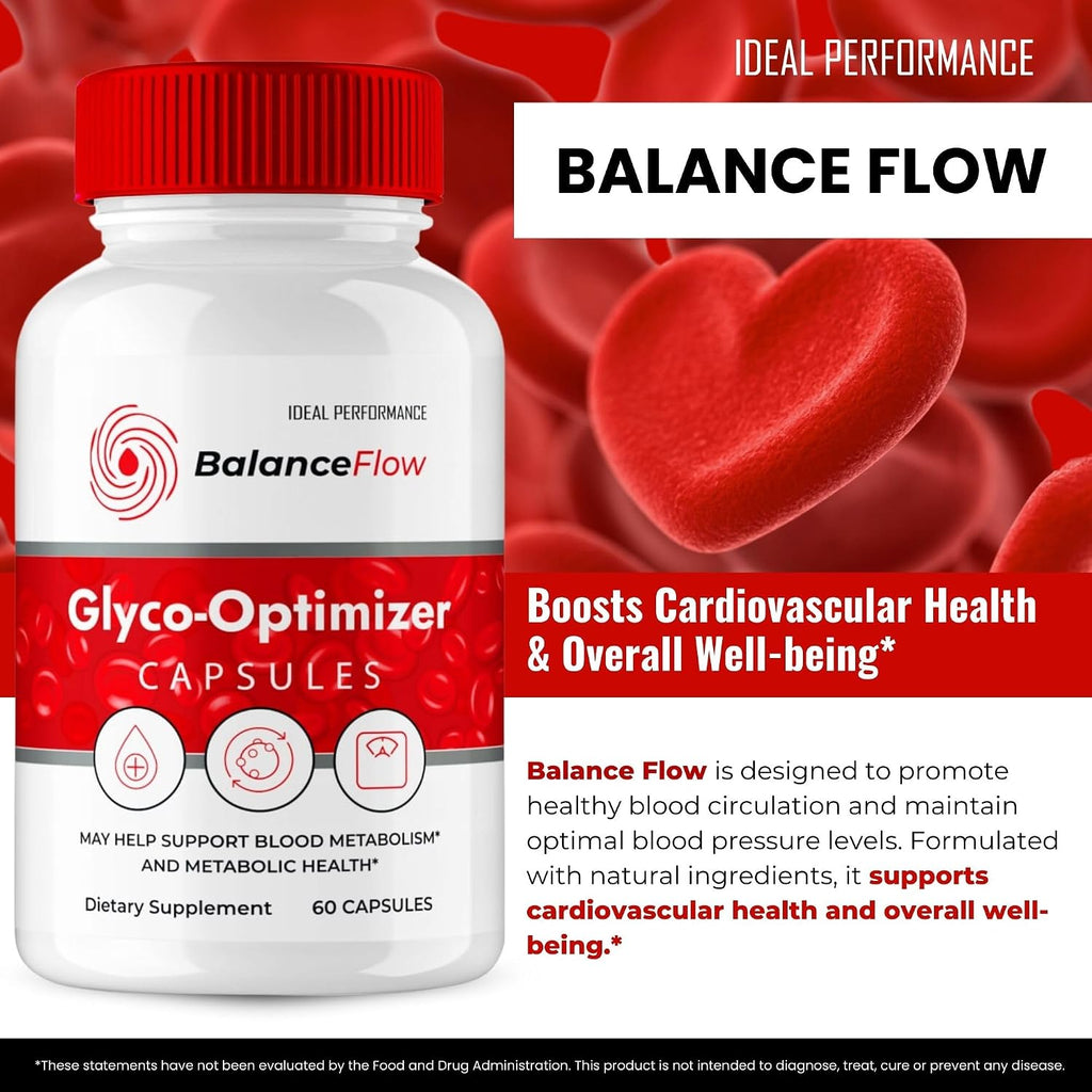 Balance Flow Glyco Optimizer Supplement Capsules – 5 Pack