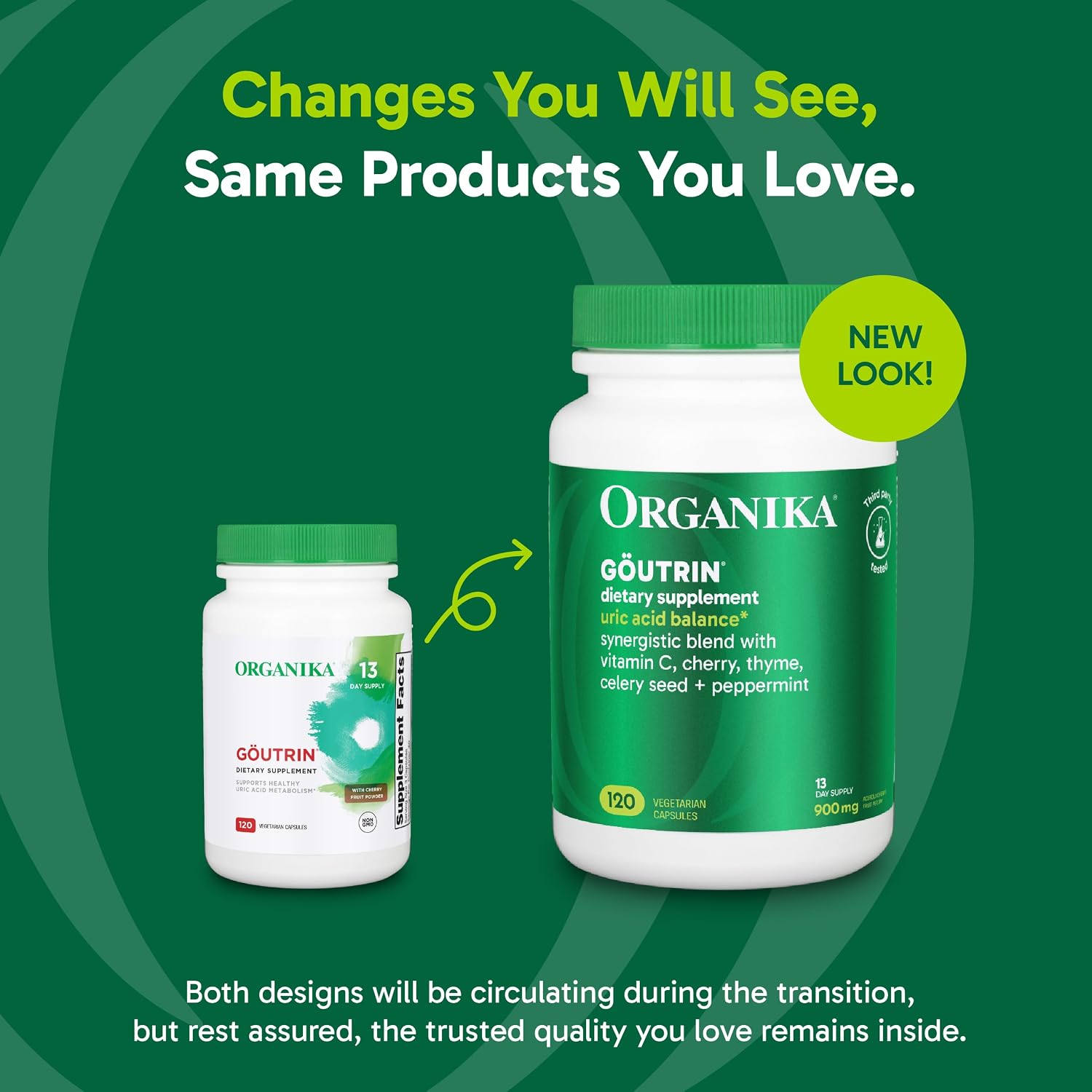 Organika Goutrin Uric Acid Flush - Complemento alimenticio para el bienestar articular (120 cápsulas)