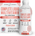 Complete Liquid Multivitamin – Mezcla de Alta Absorción de Vitaminas, Minerales, Aminoácidos, Probióticos y Superalimentos para el Sistema Inmunitario, Energía, Salud Articular y Más. Sin Azúcar Añadido – 30 Porciones
