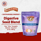 Barlean's Organic Digestive Seed Blend with Chia, Flax, Pumpkin, Quinoa & Coconut, Rich in Omega 3 & Fiber, 340 g