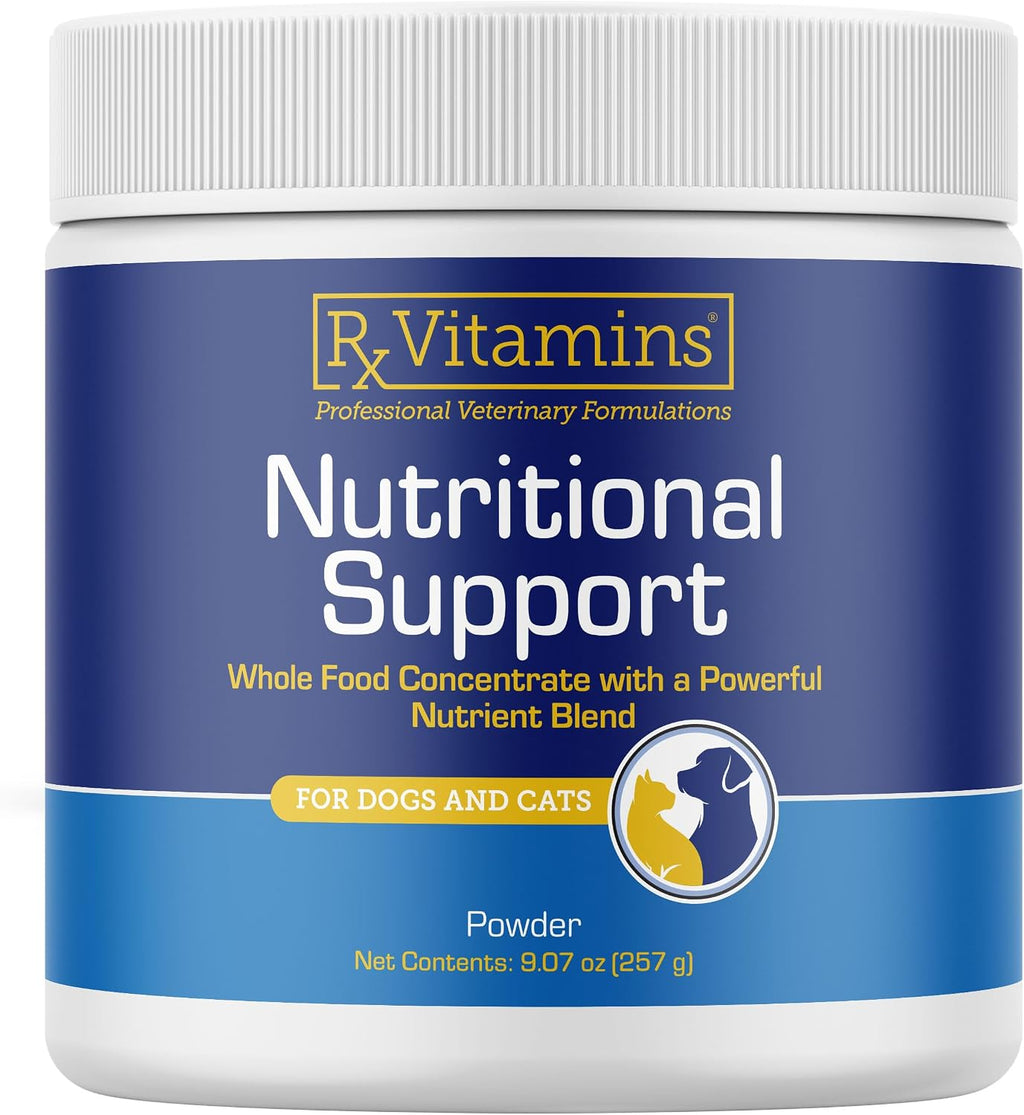 Rx Vitamins Apoyo Nutricional - Combinación de Vitaminas, Minerales y Compuestos Esenciales para Perros y Gatos - 257g