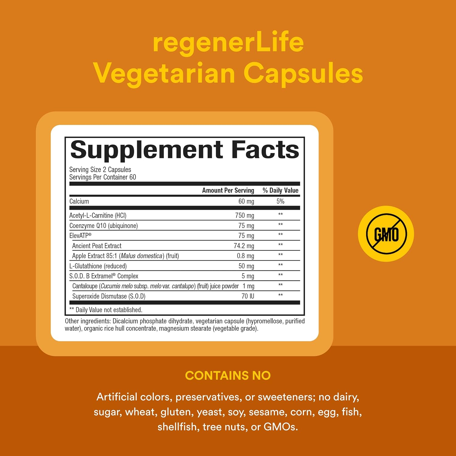 Natural Factors RegenerLife Cápsulas – Apoyo Mitocondrial y Energía Celular (120 Cápsulas)