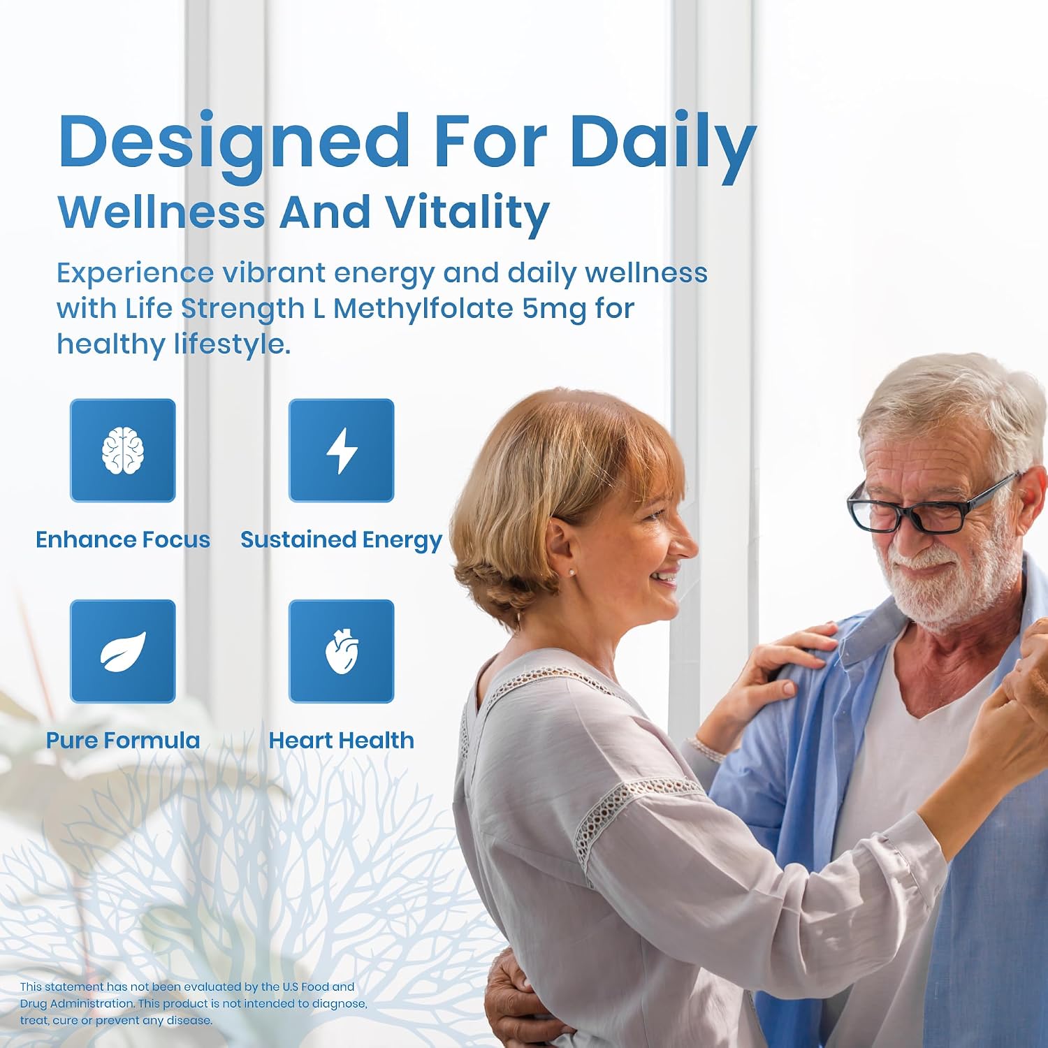 L-Metilfolato 5mg | 90 Cápsulas | Metilfolato Bioactivo 5-MTHF